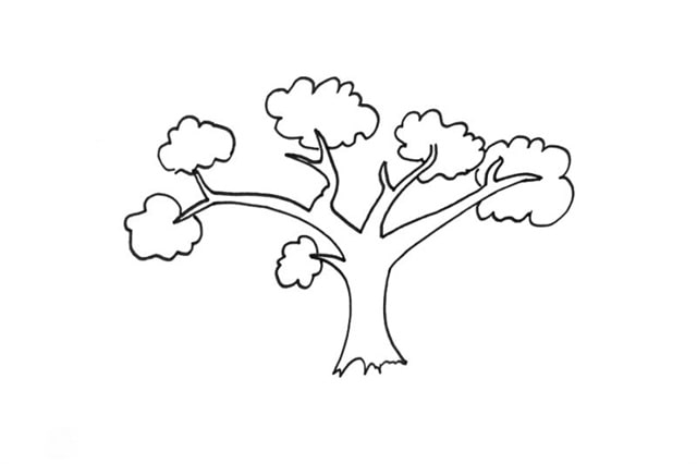 大树简笔画怎么画简单