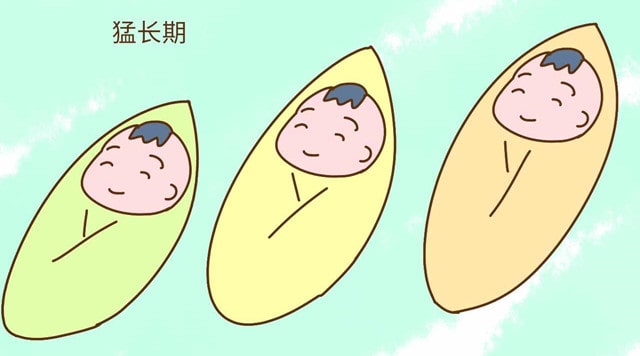 婴儿烦躁不安又能吃，可能进入了猛长期