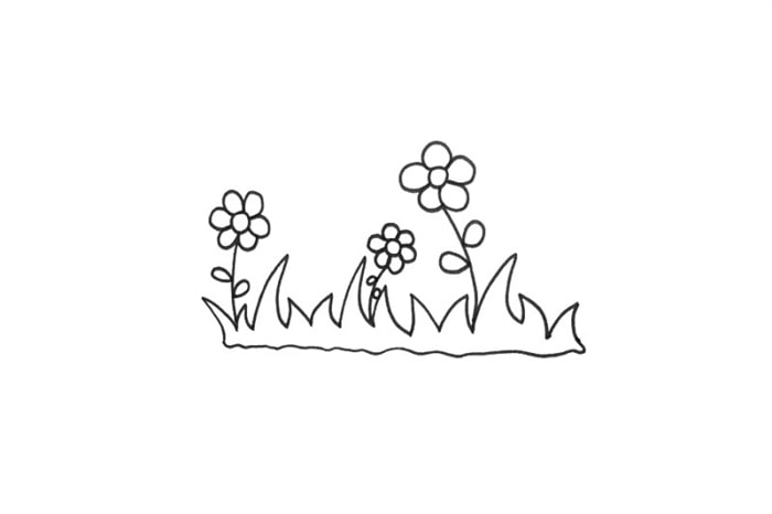 小花小草简笔画怎么画