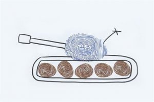 坦克手指画画法详解