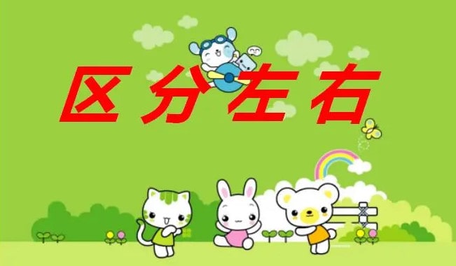 幼儿园大班数学教案《区分左右》