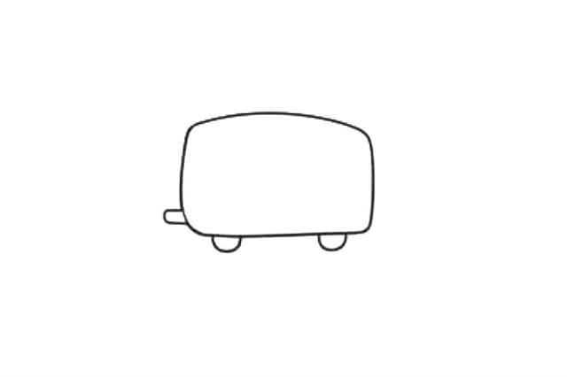 公共汽车简笔画怎么画