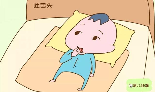 两个月的宝宝吐舌头怎么回事