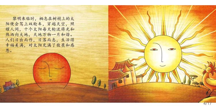 儿童绘本故事《后羿射日》