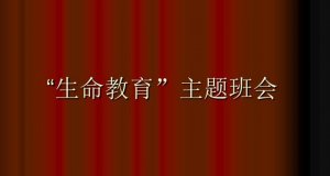 生命教育主题班会优秀教案