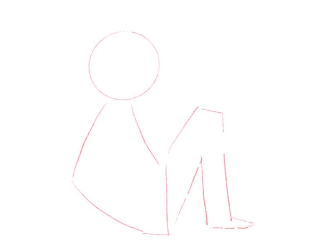 戴耳机的小女孩简笔画怎么画