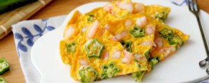 秋葵虾仁蛋饼的做法 一岁半宝宝食谱