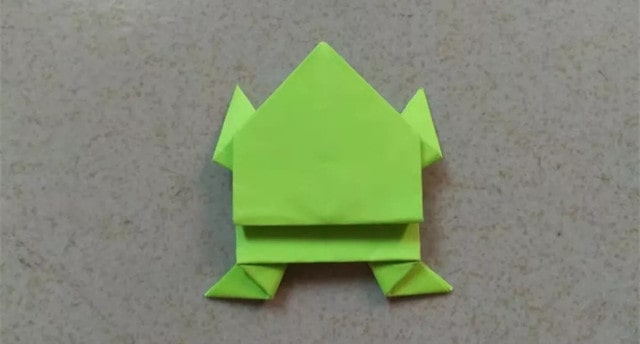 纸青蛙的折法图解