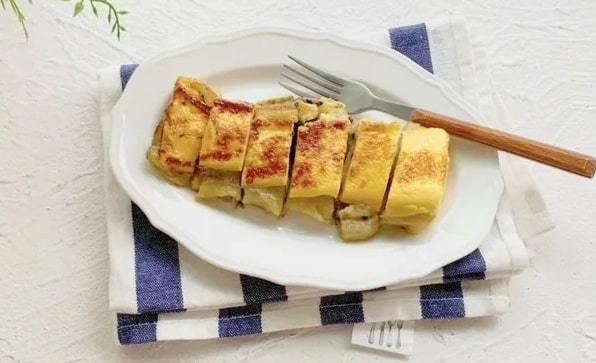 香蕉厚蛋烧的做法 宝宝营养早餐食谱