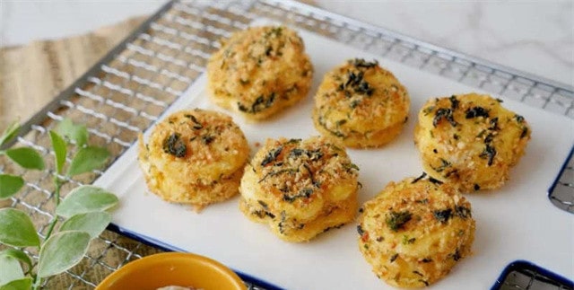 山药肉松小贝的做法