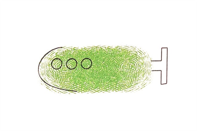 简单的潜水艇手指画画法