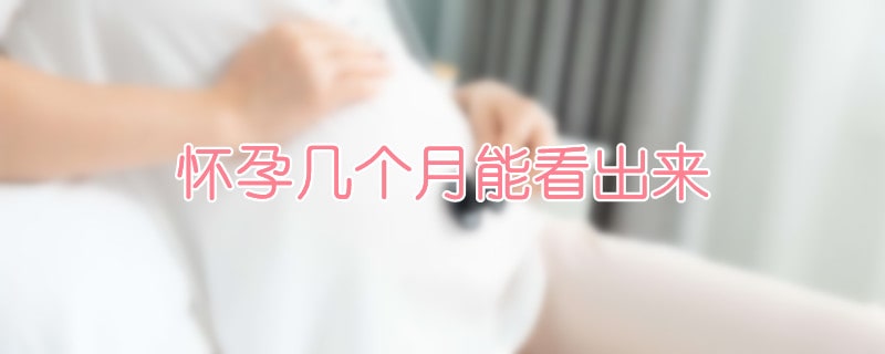 怀孕几个月能看出来