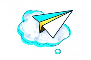 如何画纸飞机简笔画图片