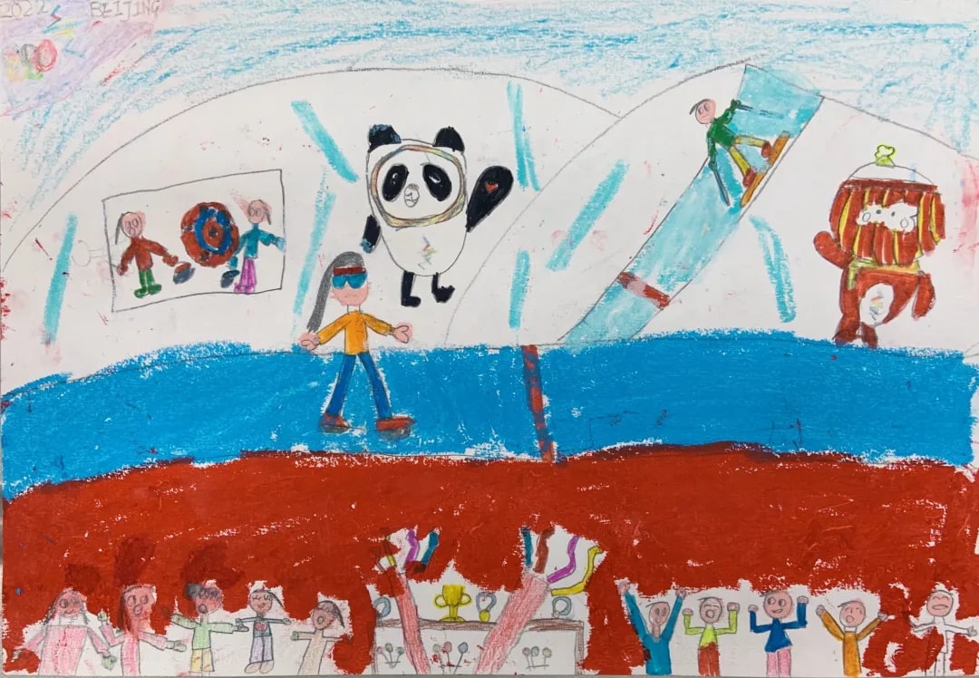 2022年北京冬奥会手抄报绘画图片