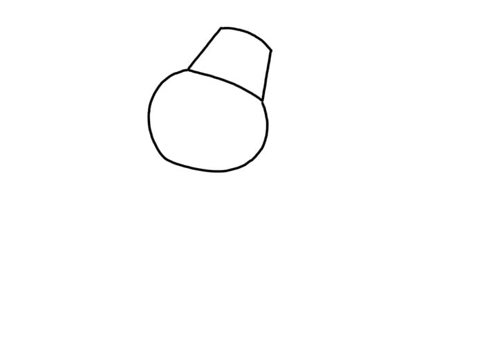 雪人简笔画儿童画彩色图片