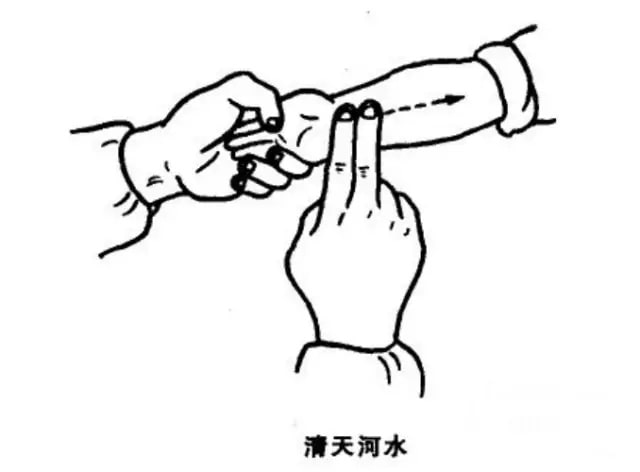 小儿推拿发烧退热手法