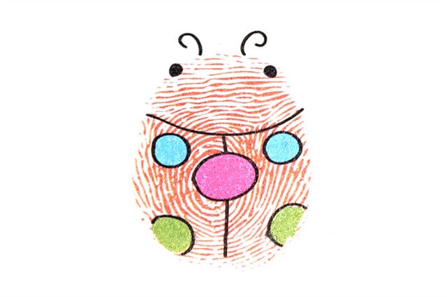 瓢虫手指画简单又漂亮