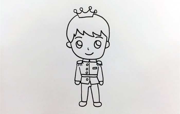 王子简笔画画法简单又漂亮