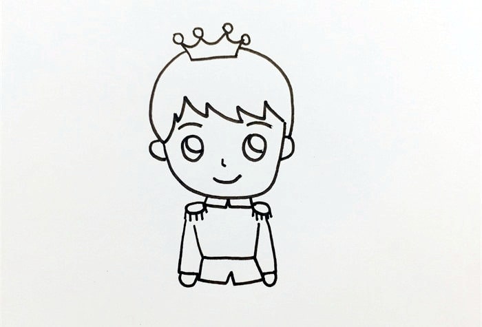 王子简笔画画法简单又漂亮