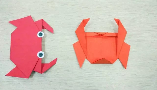 折纸手工简单螃蟹