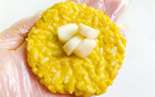 南瓜奶酪米饭饼的做法