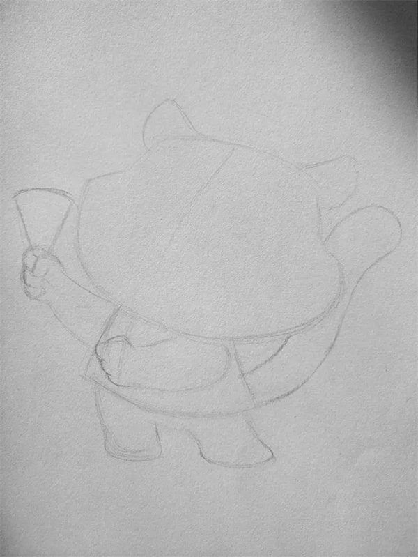 虎年新年卡通老虎绘画《虎虎生威》