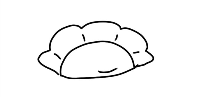 饺子简笔画
