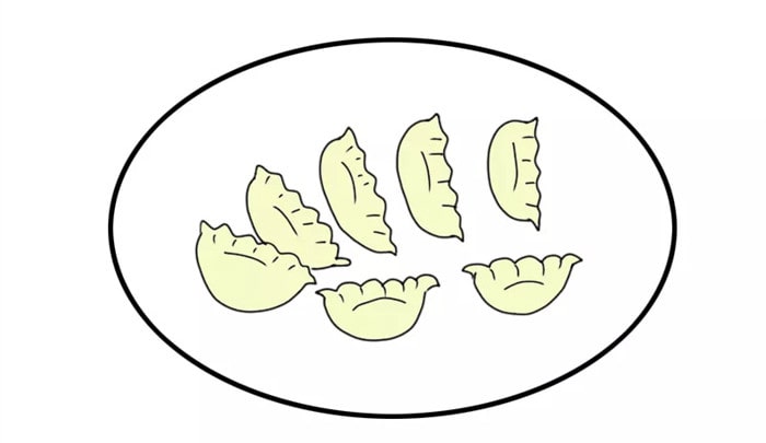 饺子简笔画