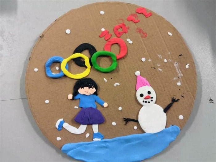 2022年北京冬奥会粘土作品