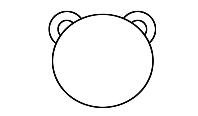 萌萌的老虎头简笔画教程简单