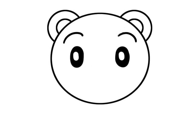 萌萌的老虎头简笔画教程简单