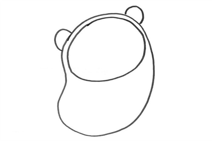 冬奥会滑冰的冰墩墩简笔画教程