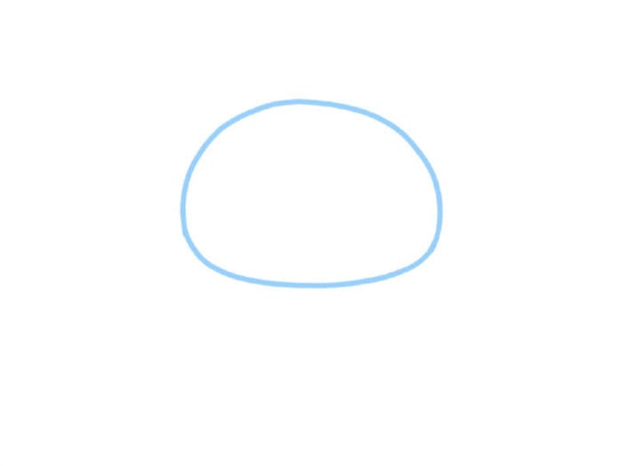 可爱的冰墩墩简笔画画法步骤