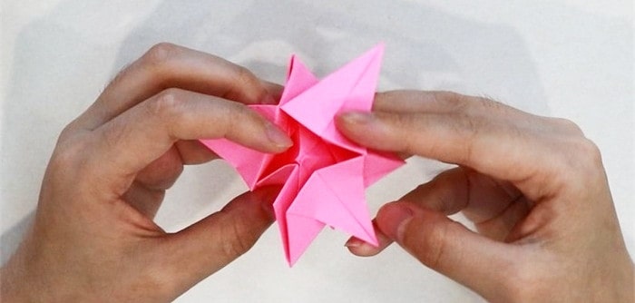 立体梅花手工折纸教程