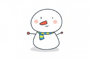 可爱的雪人简笔画怎么画简单