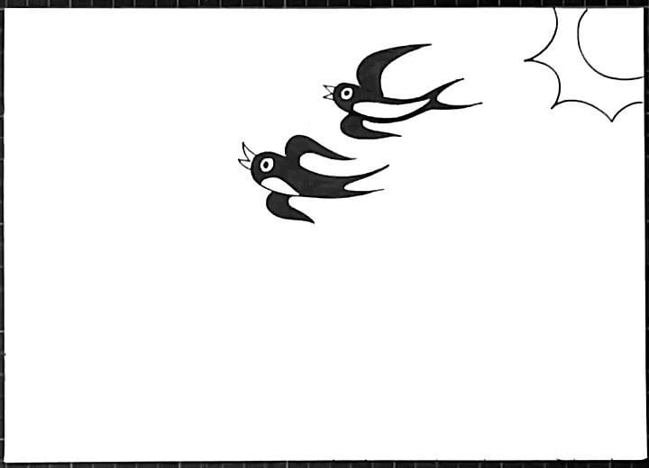 春天的风景简笔画儿童画图片