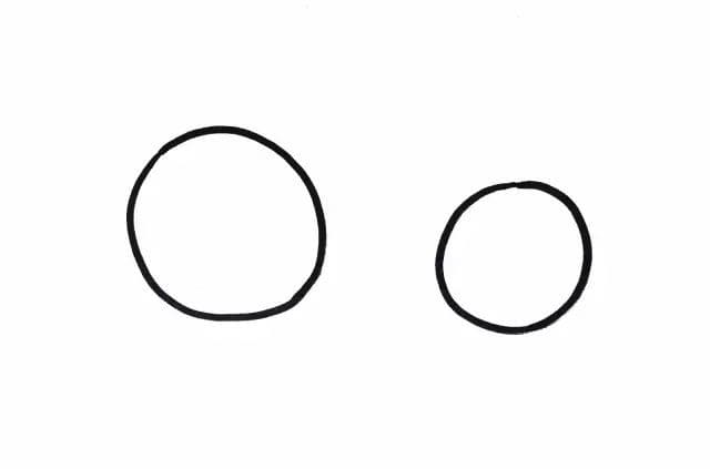 两只七星瓢虫儿童简笔画图片