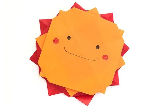 太阳手工折纸教程