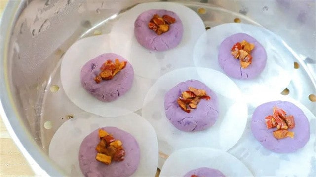 紫薯红枣糯米糕的做法