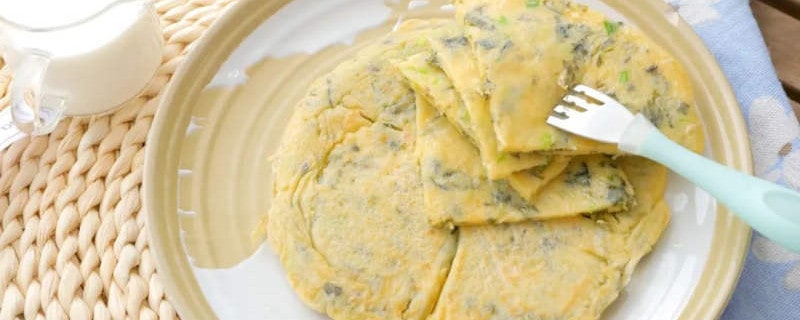 紫菜虾皮鸡蛋饼的做法