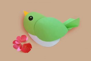 剪纸制作立体小鸟教程