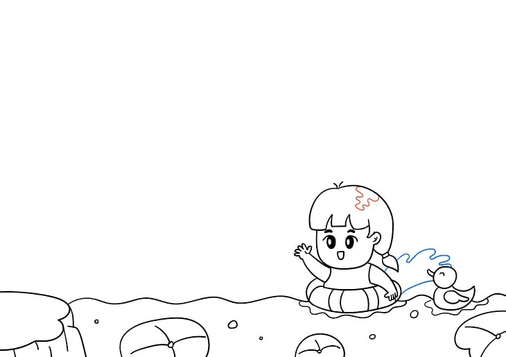 防溺水手抄报图片简单好画