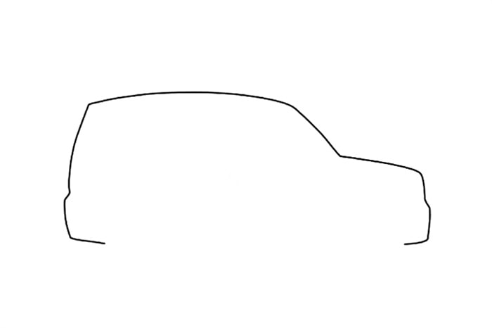 5步画出漂亮的红色吉普车简笔画