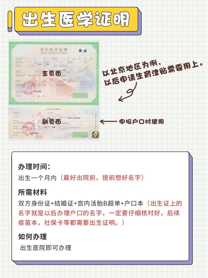 新生儿证件办理顺序