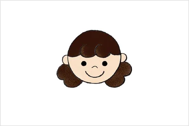 母亲节妈妈头像图片简笔画