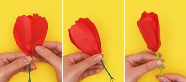 幼儿园母亲节手工制作立体郁金香