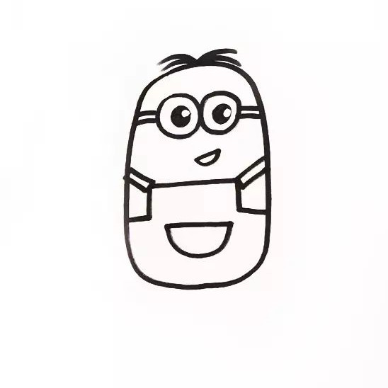 小黄人简笔画怎么画图片