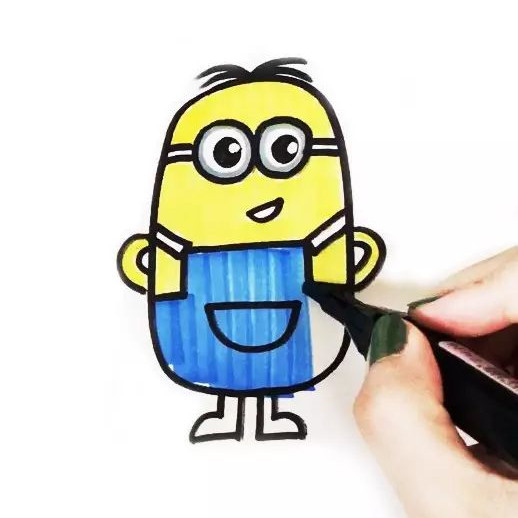 小黄人简笔画怎么画图片