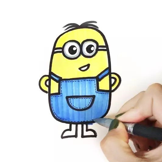 小黄人简笔画怎么画图片