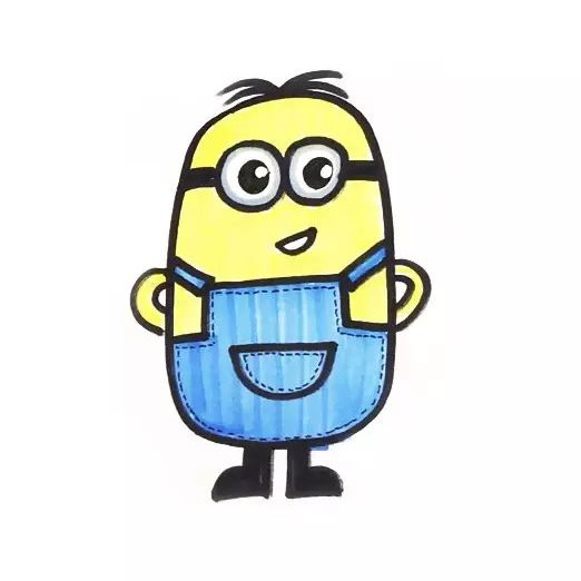 小黄人简笔画怎么画图片